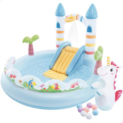 Centru de joacă Intex Unicorn Castle 56148NP (umflat, 196 x 178 x 127 cm)