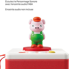 Figura cu sunet Cei trei purceluși - povești cu sunet - jucărie, conținut educațional, versiune franceză, copii cu vârsta cuprinsă între 4 și 6 ani Jucarii Bebe Naty Shop