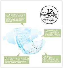 Organiczne pieluszki Pure & Nature Rozmiar 6 XL (17-28kg) Pudełko miesięczne 84 pieluszki organiczne