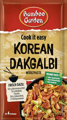 Ogród Bambusowy - Koreańska Dakgalbi Würzpaste | Zum Marinieren von Hühnchen, Gemüse und Tofu | Na 4 porcje | Wegańskie, naturalne składniki | 50 g w torebce