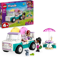 Camion de înghețată LEGO Friends Heartlake City, set de joacă pentru jocuri de rol, set de construcție cu 2 figurine și un iepuraș, jucărie pentru fete de la 4 ani, jucărie de construcție cu minifigurine ale personajelor 42644 Seturi de constructie Besuche den LEGO-Store Titlu implicit
