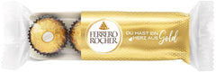 Ferrero Rocher - Chrupiące i kremowe praliny specjalne z orzechów laskowych - Prezent na Walentynki dla niego i dla niej - 16 opakowań po 4 pojedyncze praliny