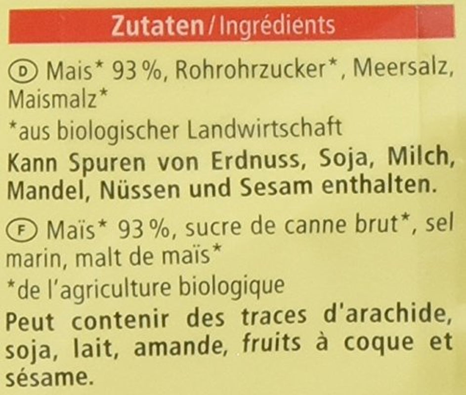 Bio Cornflakes, Glutenfrei, 375G Cereale Naty Shop