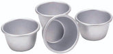 Mini matrițe pentru budincă Kitchencraft, aluminiu anodizat, 7,5 cm, set de 4, argintiu Matrite si tavi pentru copt Naty Shop