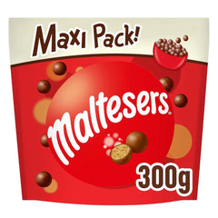 Maltesers, czekoladowe kulki z chrupiącym i lekkim środkiem, przewiewna, czekoladowa przekąska, 1 opakowanie (1 x 300g)