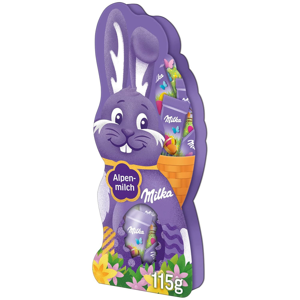 Milka Naps Smiling Bunny - Alpejska Czekolada Wielkanocna Mleczna w uroczym pudełku prezentowym - 115g