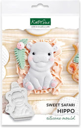 Katy Sue, Odlew silikonowy Sweet Safari, Hipopotam kuchenny Naty Shop