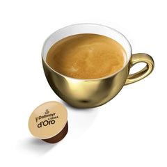 Dallmayr Crema d´Oro, XXL-Vorratsbox & Dallmayr Crema d´Oro intensa (48 Kaffeekapseln, Intensität 9 von 12, 100% Arabica-Bohnen), 3er Pack (3x16 Kapseln)