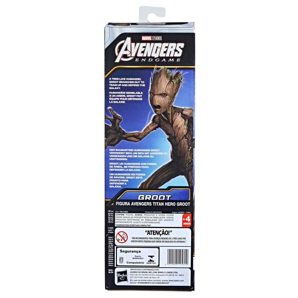 Hasbro Marvel Avengers Titan Hero Series Groot, 30 Cm Big Figure for Avengers: Endgame, Jucărie Marvel pentru copii cu vârsta peste 4 ani Action figures Naty Shop