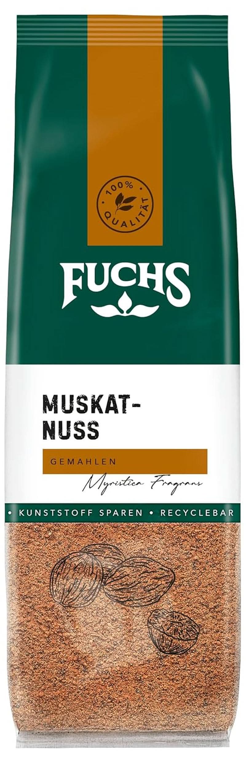 Fuchs - Nucșoară măcinată, 50 grame Condimente Naty Shop