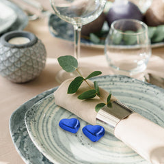 Günthart 150 serc z niebieskiej czekolady z nadzieniem nugatowym | Pingwiny z kremem nugatowym | Serca Pingwinów z Niebieskiej Czekolady | Konkurs | Niebieskie czekoladowe serca | Pingwin (1,2 kg)