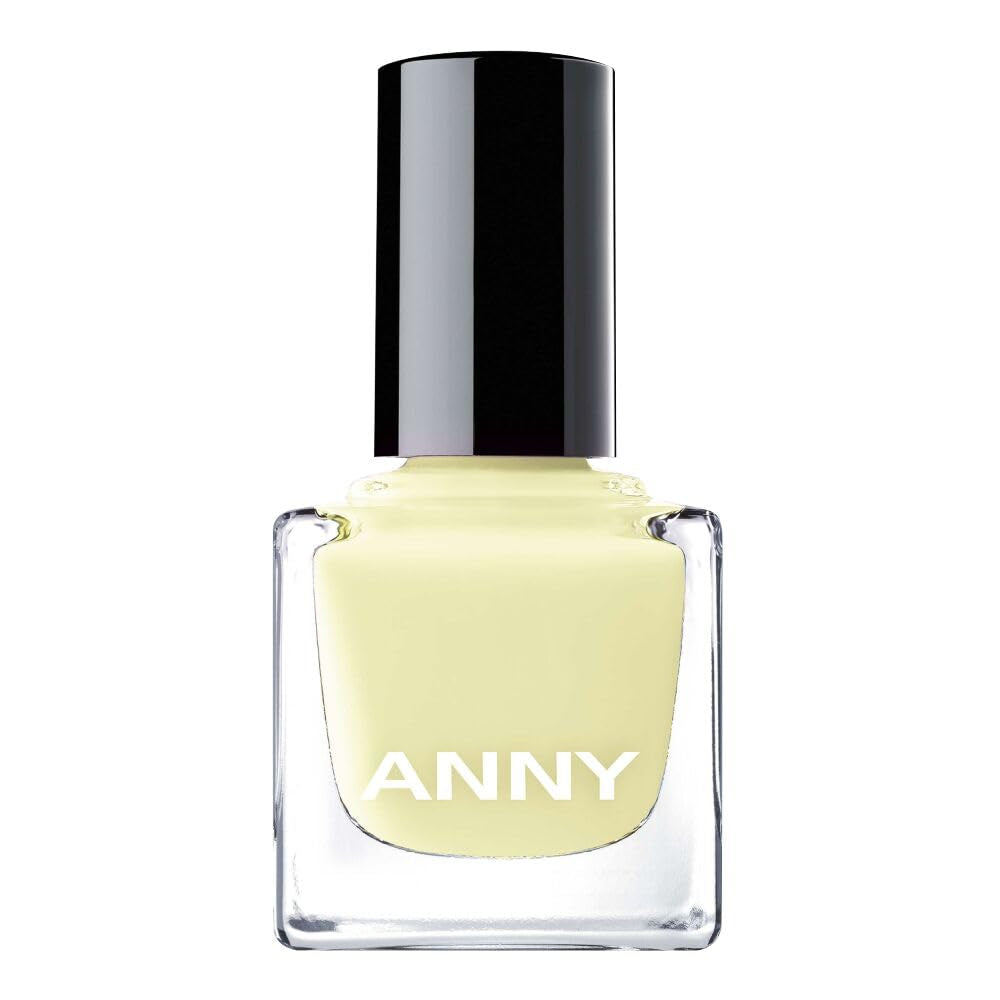 ANNY Nail Polish - Wysokiej jakości, trwały, odporny na odpryski i szybkoschnący kolorowy lakier do paznokci, kolor: Lemon Talk - 15 ml