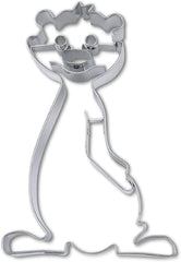 Formă de biscuiți în formă de suricată, aprox. 10,5 cm, argintie