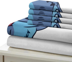 Komplet pościeli 3-częściowy, Pościel Stitch - dziecięca Naty Shop White Twin (140 X 200)