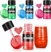 Set de sclipici comestibil - 4 culori pudră sclipici comestibilă - pudră inaromă pentru băuturi și prăjituri, ciocolată, decorațiuni cocktail, pudră colorant alimentar cu sclipici, sclipici comestibil (5 g/sticlă)