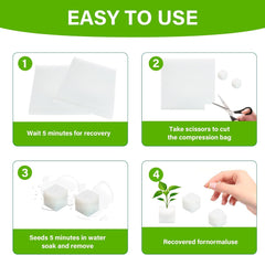 Wełna mineralna, wełna mineralna do rozmnażania, 2 szt., gąbka hydroponiczna, 200 szt. Po cięciu - alternatywa dla szklarni, kiełkowania nasion i warzyw domowych