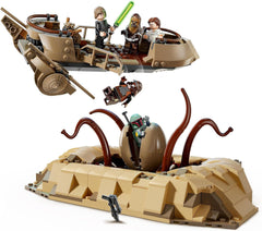 LEGO Star Wars: Powrót rycerza Jedi Desert Skiff i Sarlacc Pit Fantasy Kolekcja i zestaw do budowania Zabawka do budowania Prezent dla chłopców, dziewcząt i wszystkich fanów 75396 Zestawy do budowania Besuche w sklepie LEGO