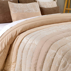 Kocyk Sancarlos Spring 1 w kolorze kremowym do łóżek o szerokości 105 cm Kołdry i kołdry Naty Shop