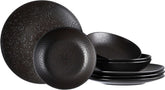 Ritzenhoff & Breker serviciu de masă Kitwe, 8-piese Seturi vesela masa Naty Shop Negru Serviciu de cină