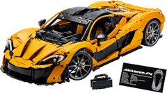 LEGO Technic Mclaren P1 Super samochód sportowy Zestaw dla dorosłych Fani samochodów Prezent V8 Silnik tłokowy 7-biegowa skrzynia biegów Model samochodu w skali Zestaw samochodzików zabawkowych 42172 Zestawy do budowania Besuche den LEGO-Store