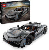 LEGO Technic Koenigsegg Jesko Absolut Supersportwagen in Grau, Bauspielzeug für Jungen und Mädchen, Spielzeugauto für Kinder, Geschenk für Autofans, Dekoration für das Kinderzimmer 42173