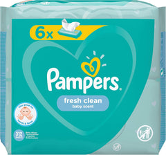Pampers 81688049 Chusteczki Fresh Clean dla niemowląt, białe
