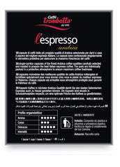 Caffè TROMBETTA L 'Espresso, Italien Kaffee Nespresso kompatible Kapseln. Aus 100% Arabica mit einem vollmundigen und körperreichen - 50 Kapseln , 50 Stück (1er Pack)