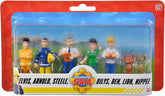 Simba 109252538 - Set de figurine Fireman Sam, 6 piese, 2 asortate, O singură versiune furnizată, 5-7cm figurine de joacă, De la 3 ani Action figures Naty Shop Titlu implicit