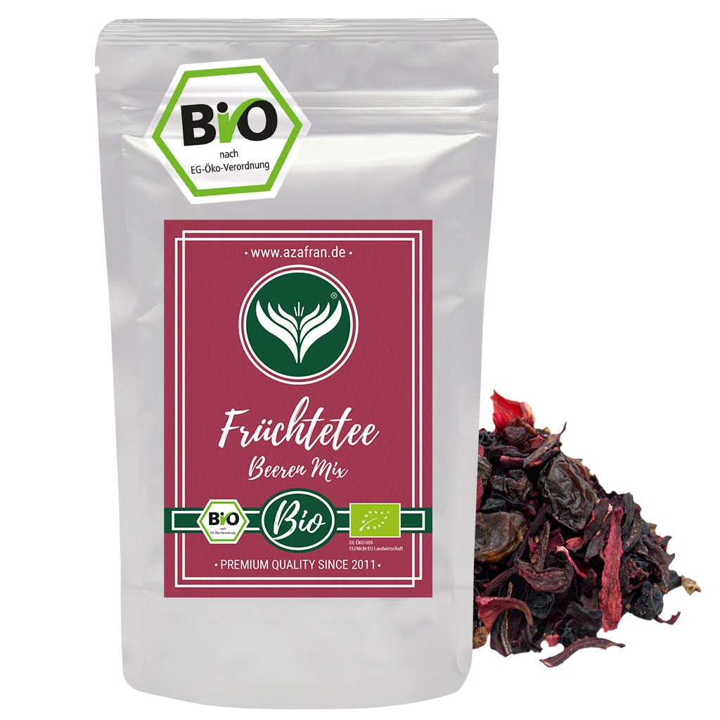 Azafran BIO Ceai de fructe Amestec de fructe roșii 250 g