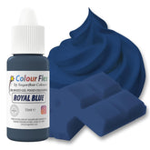 Colorant alimentar pe bază de ulei Sugarflair Colourflex, albastru regal, colorant alimentar lichid foarte concentrat, colorant alimentar pentru cremă de unt, ciocolată, aluat, fondant, glazură și multe altele - 15 ml