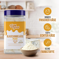 EASY YUMMY - Käsepulver 300g | Natychmiastowe Käsegeschmack für Mahlzeiten & Snacks | Immer Bereit, Keine Kühlung Nötig | Aus 100% prawdziwy ser | Idealny także jako dodatek do popcornu