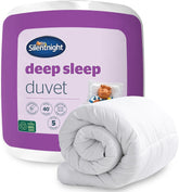 Kołdra Silentnight Deep Sleep, biała, mikrofibra, biała, łóżko pojedyncze Kołdry i kołdry Naty Shop Łóżko pojedyncze 10,5 Tog