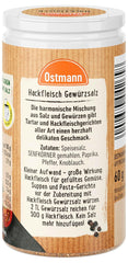 Ostmann Gewürze - Hackfleisch Gewürzsalz | Gewürz für Hackfleisch, Buletten oder Cevapcici | 60 g w Streudose