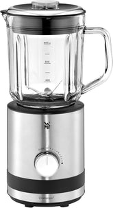 WMF Küchenminis Kompaktmixer, Mini mikser stojący, 400 Watt, mikser stojący Klein, Glasbehälter 0,8 L, Pulsstufe, Cromargan Matt Kitchen Naty Shop