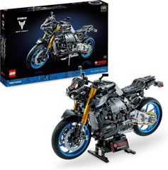 LEGO 42159 Zestaw modeli motocykla Technic Yamaha MT-10 SP dla dorosłych, autentyczny model pojazdu z 4-cylindrowym silnikiem, funkcjonalny układ kierowniczy i aplikacja Ar, zestawy do budowania jako prezent dla mężczyzn i kobiet w sklepie LEGO Technic Yamaha