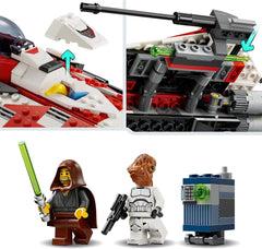 LEGO Star Wars Jedi Bob's Starfighter Zabawka do budowania Statek kosmiczny Klocki zabawkowe Popularne postacie Prezent urodzinowy dla chłopców Dziewczęta i wszyscy fani powyżej 8 lat 75388 Zestawy do budowania Beuche den LEGO-Store