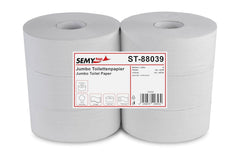 Semy Top ST-88039 hârtie igienică jumbo, 2 straturi, reciclată, diametru 25 cm (pachet de 6)