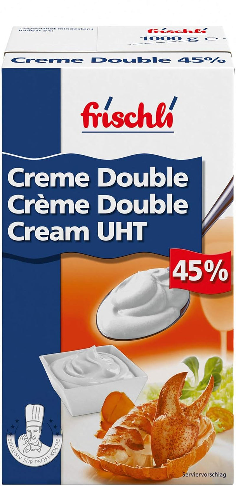 Creme Double 45% Sahniger Rahm dla maksymalnego smaku 1000g
