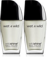 Lakier do paznokci Wet n Wild Wild Shine, bez formaldehydu, toluenu, ftalanów, długotrwała formuła szybkoschnąca, matowy lakier nawierzchniowy (2 szt.)