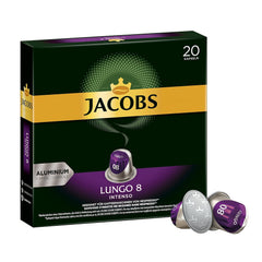 Kaffeekapseln Lungo Intenso, Intensität 8 von 12, 10 x 20 Getränke & Kaffeekapseln Lungo Classico, Intensität 6 von 12, 20 Nespresso®* kompatible Kapseln, 10 x 20 Getränke