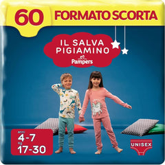 Pampers Il Salvapamino 8-12 lat, 54 pieluszki, rozm. L/XL (27-43 kg) Matka i Dziecko Naty Shop 4-7 lat, 60 pieluszek, rozm. S/M (17-30 kg)