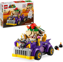LEGO Super Mario Wózek z potworami Bowsera — zestaw dodatkowy Autko Bowser dla chłopców i dziewcząt Zestaw pojedynczych postaci Prezent dla gracza dla 8-latków 71431 Zestawy do budowania Besuche den LEGO-Store Single