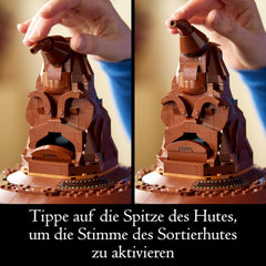 LEGO Harry Potter mówiący kapelusz Model Hogwartu Film dla dorosłych Prezent dla kobiet Mężczyźni Mama Tata Z 31 losowymi kombinacjami dźwięków Wprowadza Cię do Twojego domu w Hogwarcie 76429 Zestawy do budowania Besuche den LEGO-Store