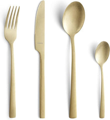 Zestaw sztućców Amefa MANILLE 16 sztuk, powłoka PVD, stal nierdzewna, ostrze ze stali 13/0, stal nierdzewna 18/0 Naty Shop