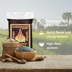 ROYAL THAI RICE - Ryż czarny długoziarnisty (ziarna ryżu) - 1 x 1 kg