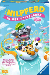 Ravensburger 22361 - Hippo z Roller Coaster Kids - Gra planszowa dla dzieci i rodzin w wieku 7+ dla 3-6 graczy - Gra towarzyska, Gra sylwestrowa, Gra dla dzieci