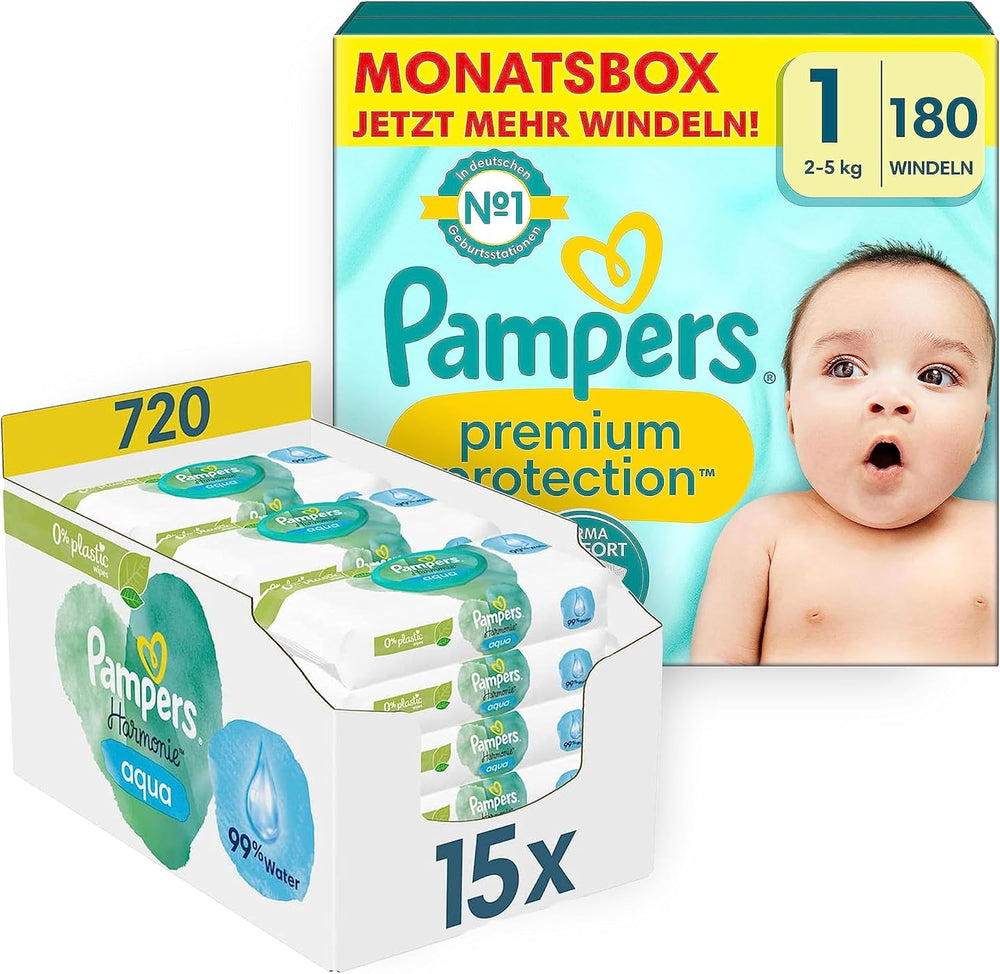 Pakiet startowy Premium Protection 1 i chusteczki nawilżane Aqua