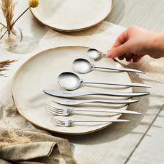 Karaca Amour, zestaw 84 sztućców dla 12 osób Kuchnia Naty Shop