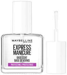 Maybelline New York Lakier do paznokci, przezroczysta baza, supertrwała i ochronna baza bazowa, 12 ml