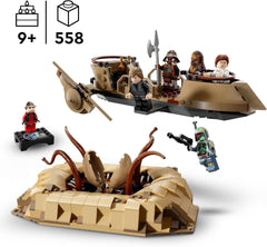 LEGO Star Wars: Powrót rycerza Jedi Desert Skiff i Sarlacc Pit Fantasy Kolekcja i zestaw do budowania Zabawka do budowania Prezent dla chłopców, dziewcząt i wszystkich fanów 75396 Zestawy do budowania Besuche w sklepie LEGO
